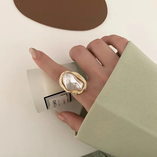 New Design Starfish Imitation Gold Adjustable Fashion Luxury Accessory Ring
