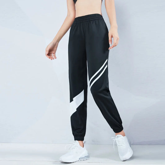Soft Black Thin Section Loose Sport Sweatpant